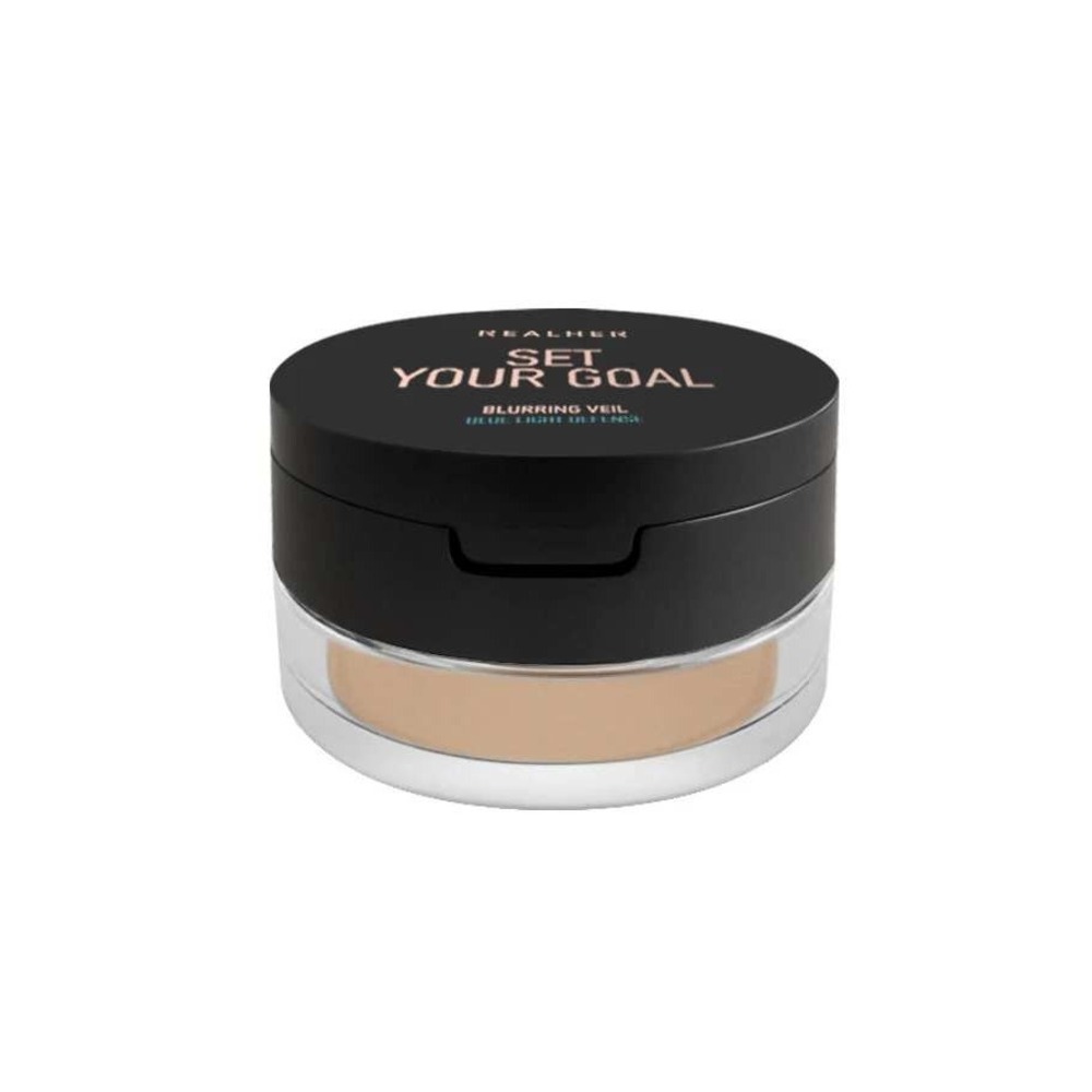 RealHer Blurring Veil Set Your Goal Blue Light Defense Setting Powder NEW - Picture 2 of 8
